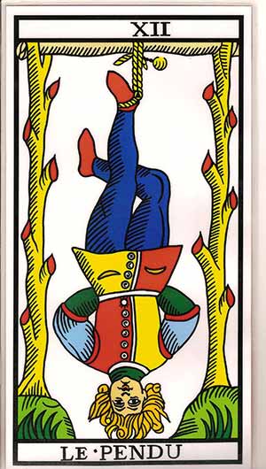 El Colgado Y El Sol Tarot